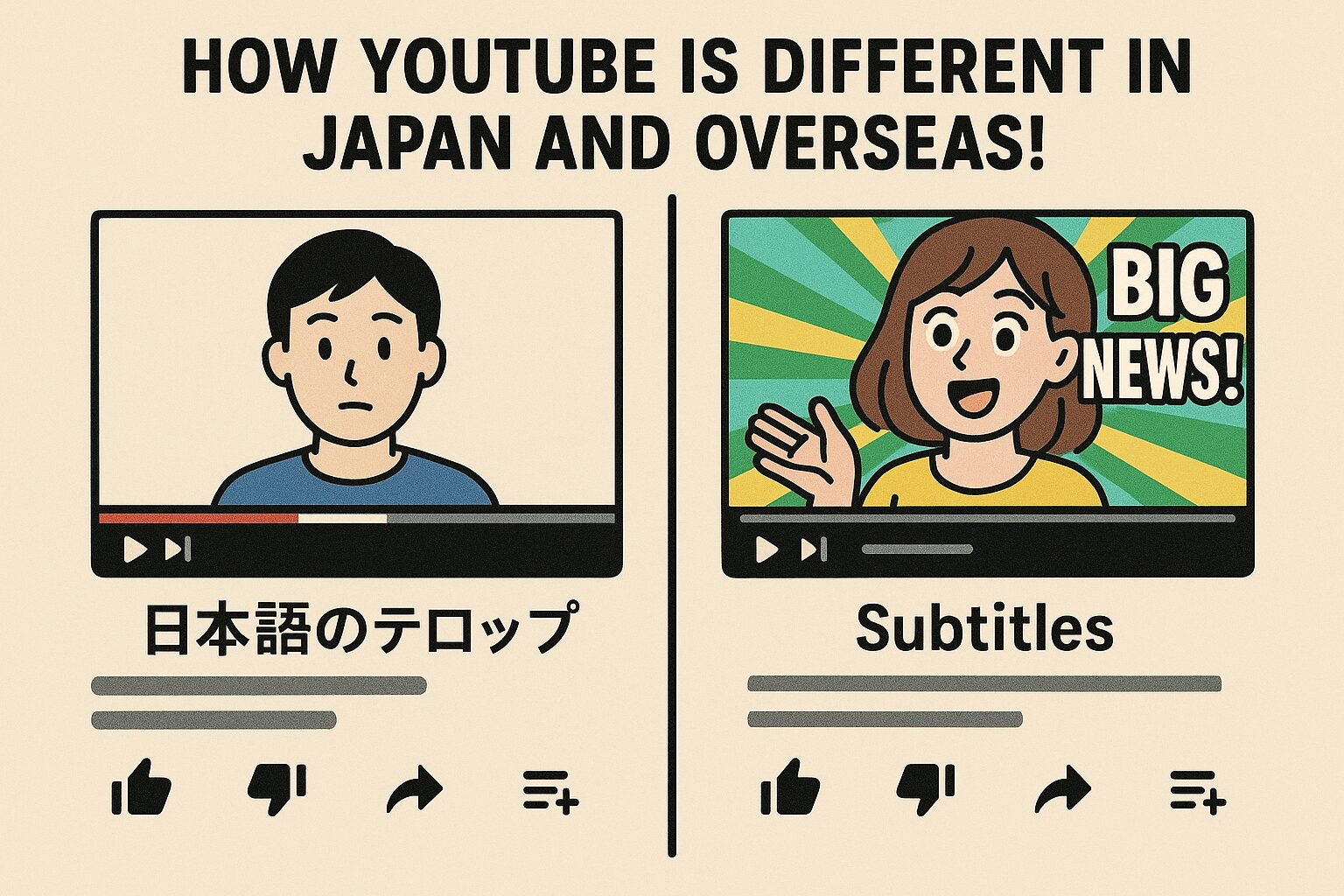 【徹底比較】日本と海外のYouTubeはここが違う！サムネイル・テロップ・構成の特徴とは？
